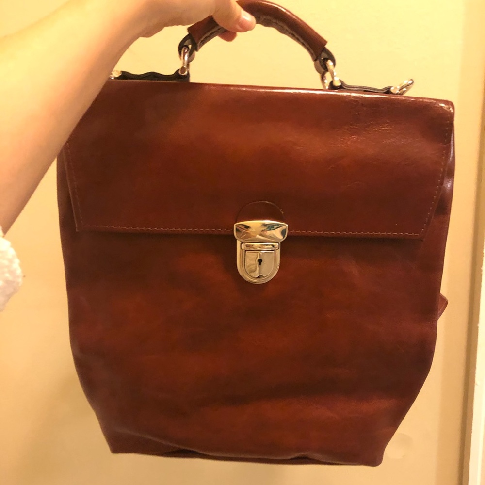 Brand New Leather Backpack from France